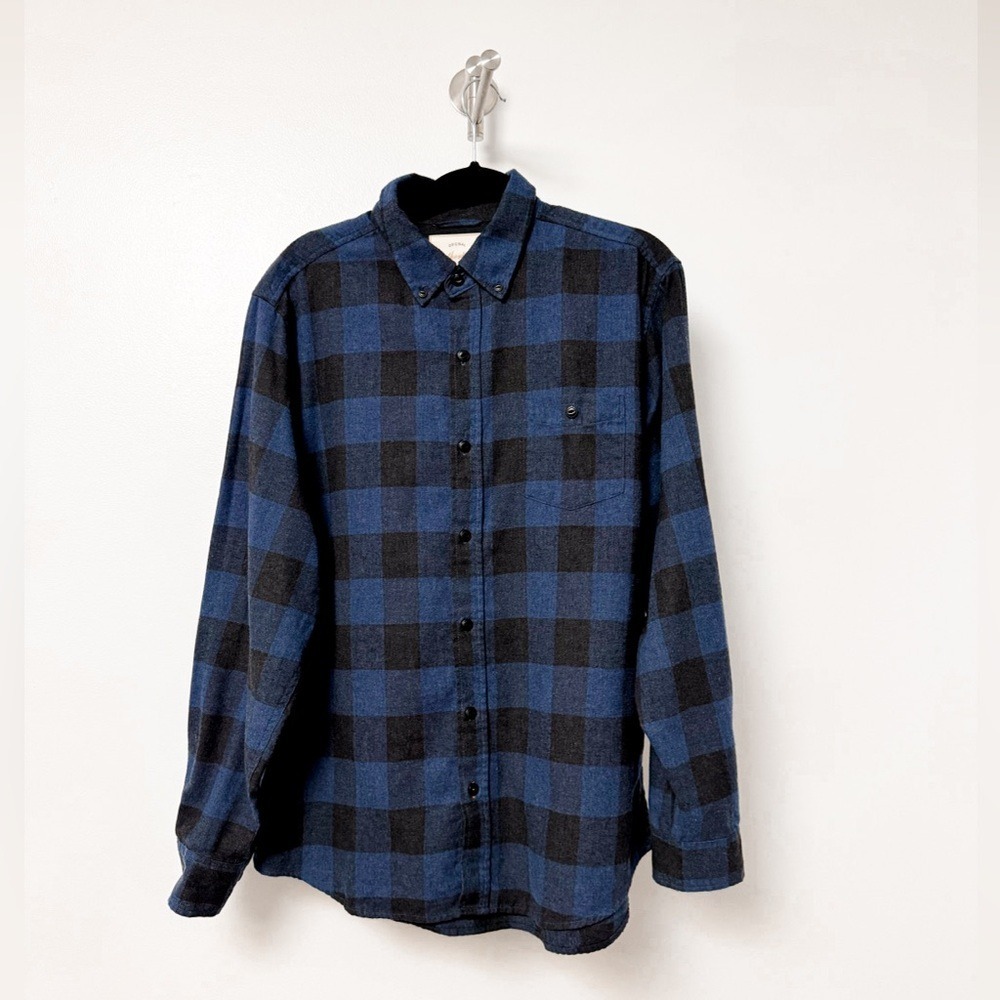Weatherproof Men's Plaid Fall Button Up Plaid Shirt Large